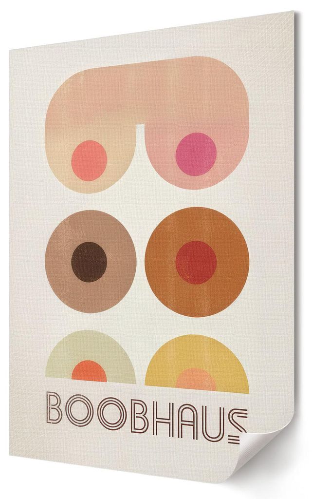 Boobhaus-Grafiken- Kunstdruck A3 (29x42 cm) - Popkultur, Moderne, Kinder- Wandbild für Wohnzimmer Schlafzimmer & Flur, Modernes Poster Wanddeko, U...