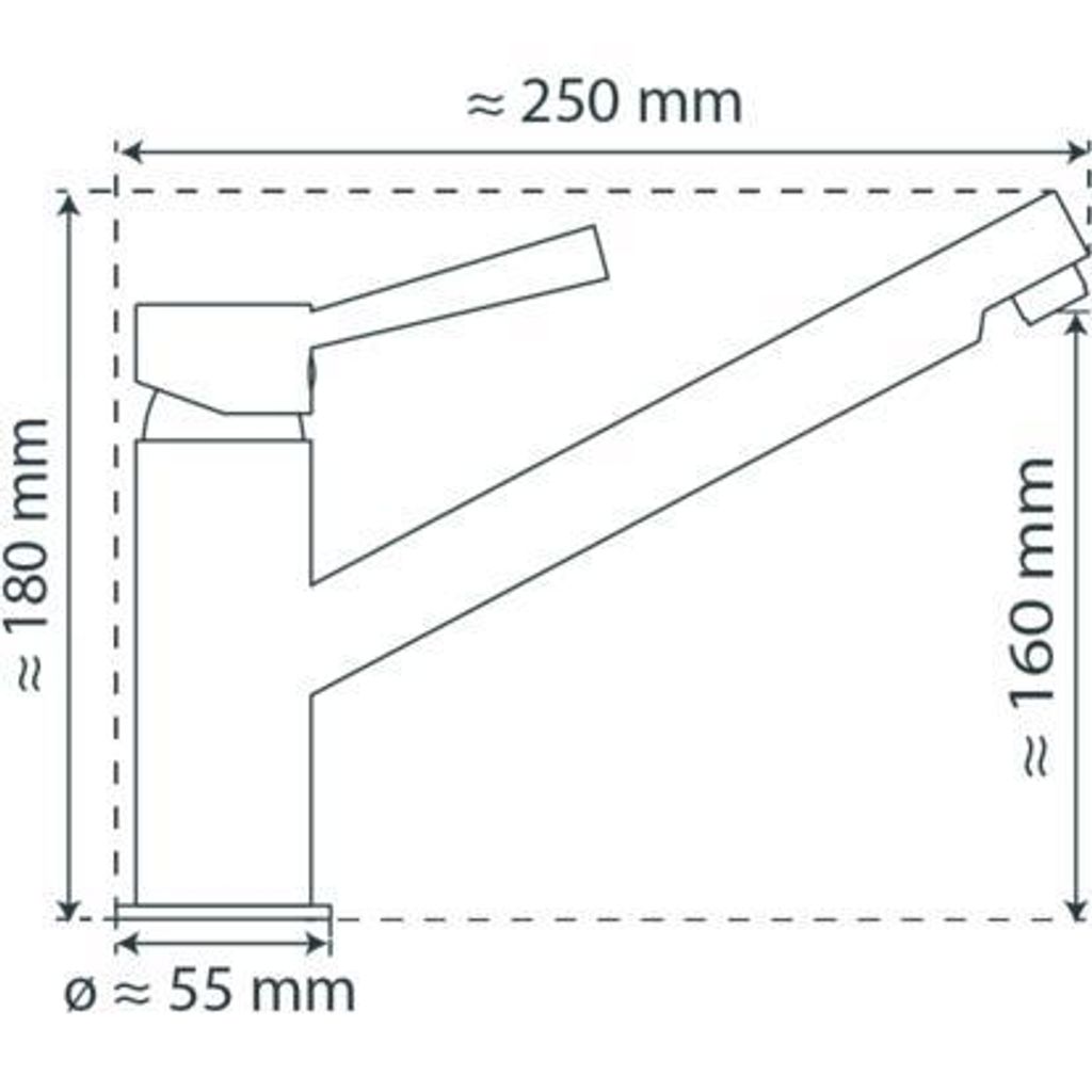 Bateria zlewozmywakowa SCHÜTTE CORNWALL chrom Zdjęcie produktu 