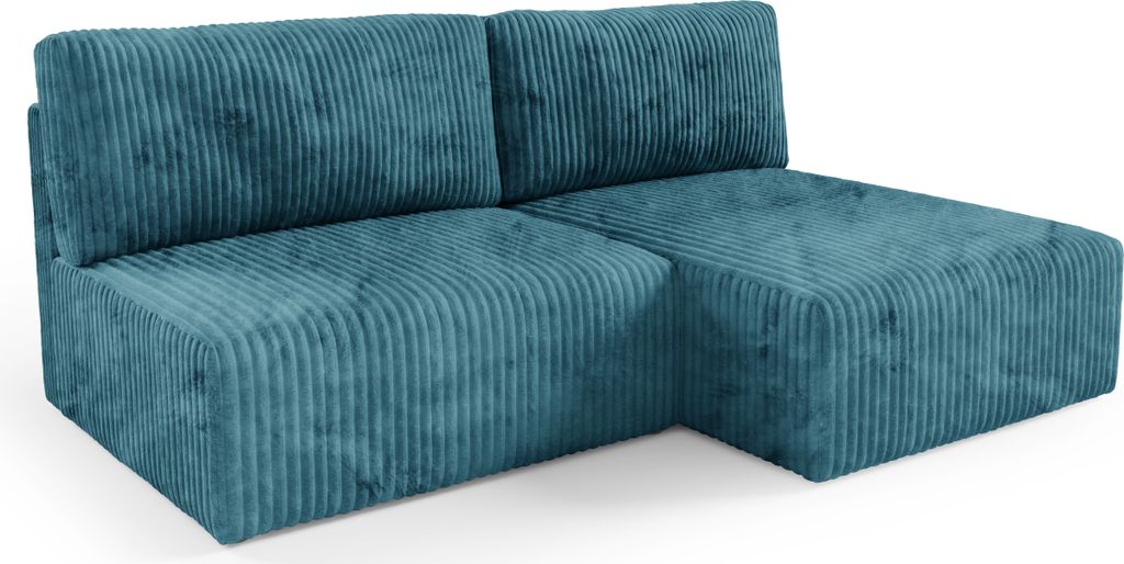 KEF Ecksofa Roma – L-Form – 210x70x149 cm – Mit Schlaffunktion – Liegefläche 135x210 cm – Universell Rechtsseitig und Linksseitig - Till...
