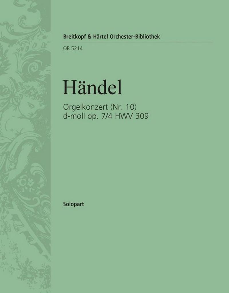 Konzert d-Moll op.7,4 HWV309 für Orgel und Orchester Orgel solo