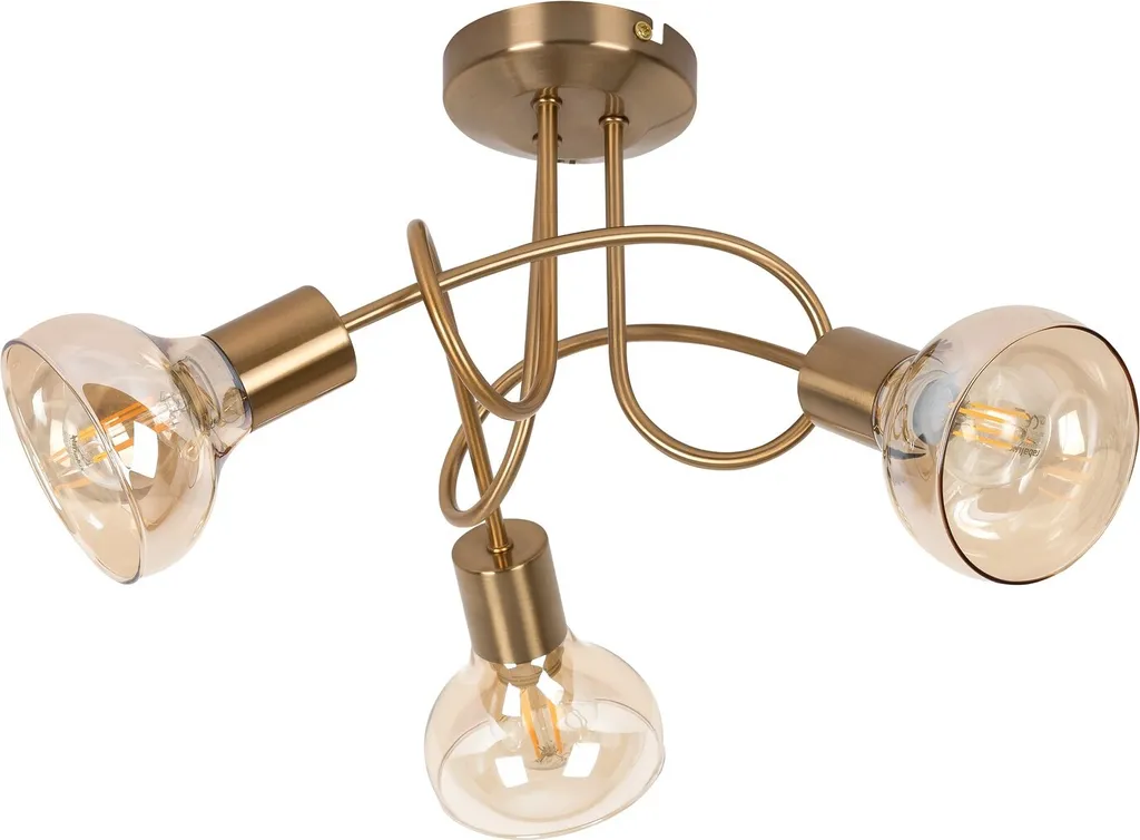 Plafonnier Holly Doré pour Éclairage Chic du Salon ou de votre Entrée