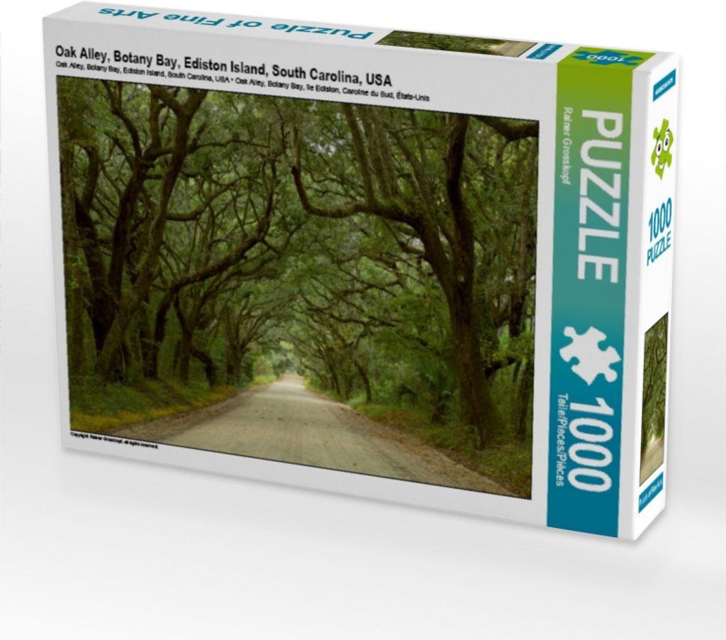 Calvendo Oak Alley, Botany Bay, Ediston Island, South Carolina, USA 1000 Teile Puzzle quer 640x480mm, Grosskopf Rainer; 7322784