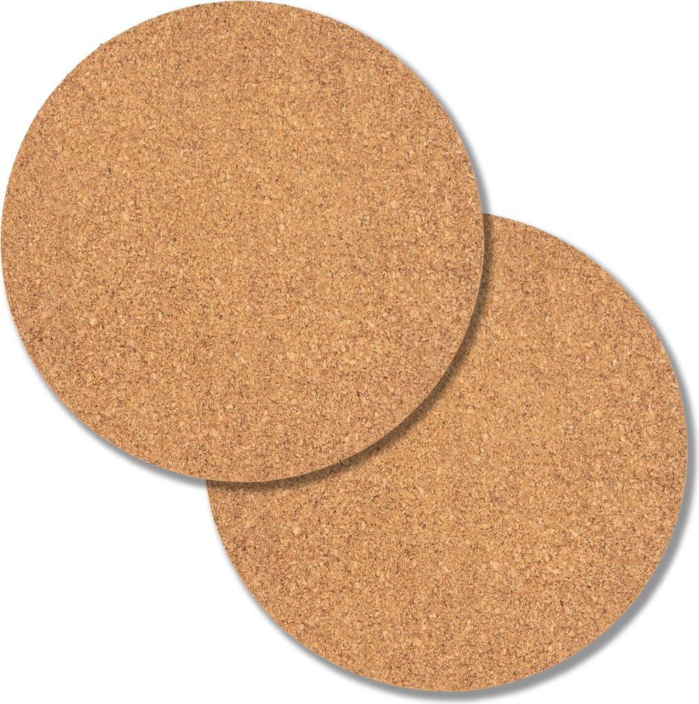 2x Korkuntersetzer Telleruntersetzer Topfuntersetzer Flaschen Untersetzer Kork 19cm