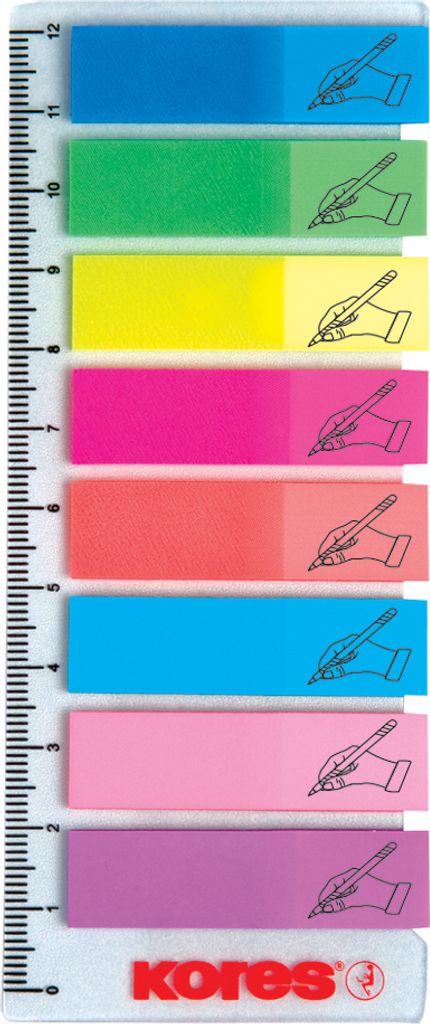 Kores Sign Here, Inne, Wielobarwny, 12 mm, 45 mm, 8 mm, 12 Zdjęcie produktu 