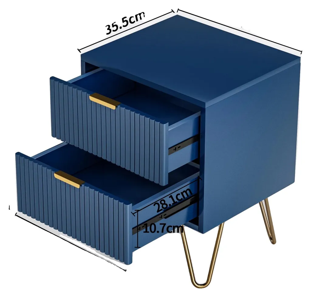 Commode design minimaliste - Meuble de rangement fonctionnel à 2 niveaux