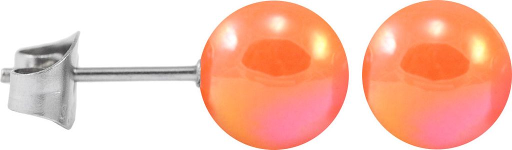 Ohrstecker Chirurgenstahl Acrylkugel in schimmernden Farben Produktbild 