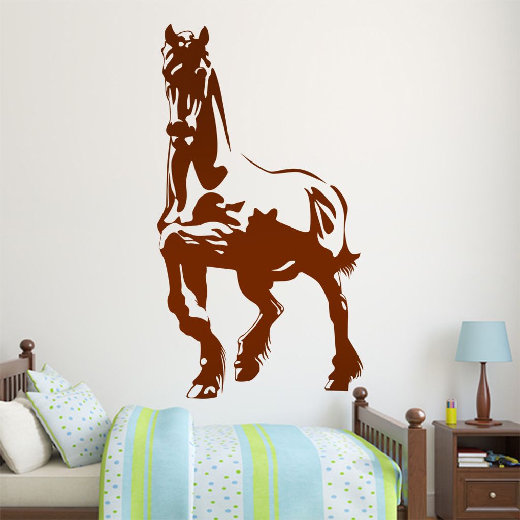 hauptsachebeklebt KIWISTAR Pferd Hengst Wandtattoo in 6 Größen - Wandaufkleber Wall Sticker - Dekoration, Küche, Wohnzimmer, Schlafzimmer, Badez...