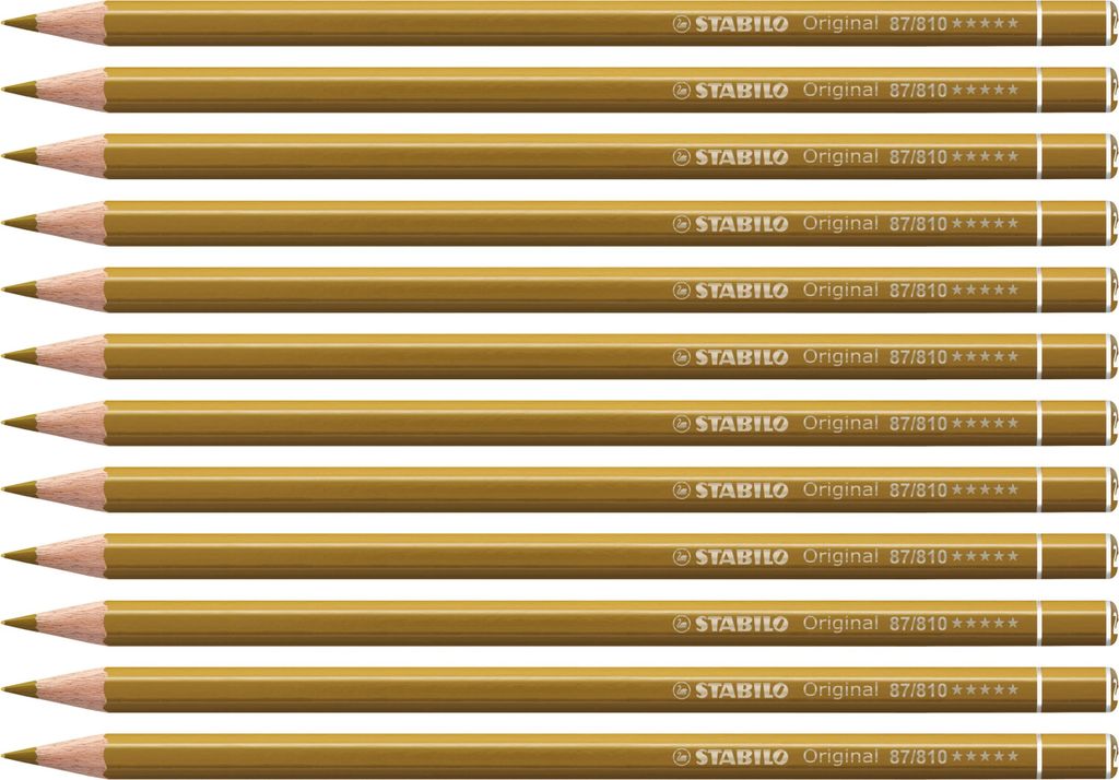 Premium-Buntstift - STABILO Original - 12er Pack - gold