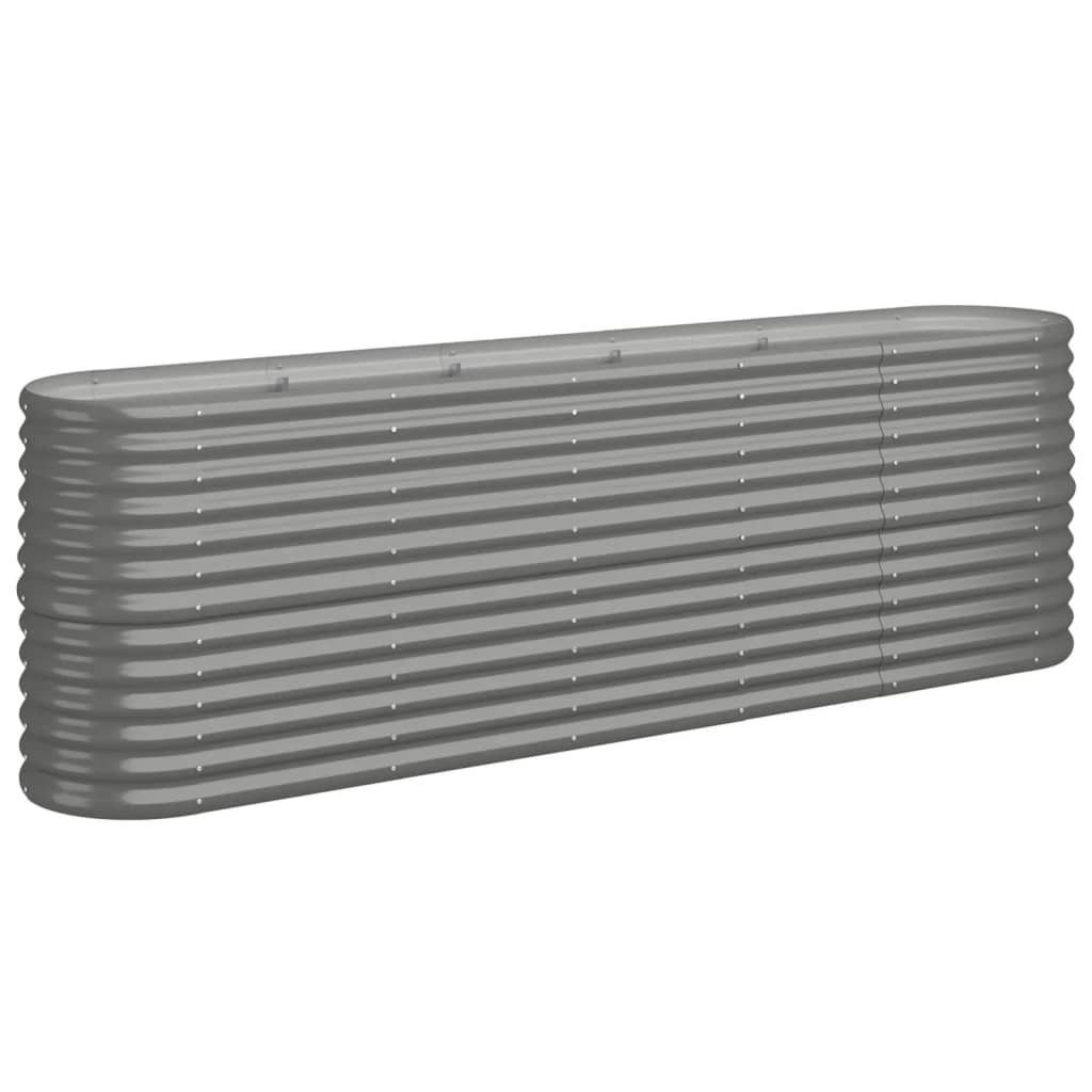vidaXL Pozinkovaná ocelová vyvýšená postel 224x40x68 cm Obrázek produktu 