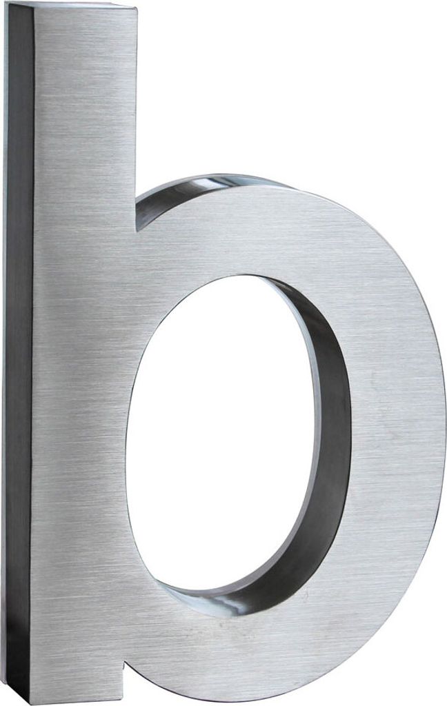 Hausnummer mit LED Beleuchtet Edelstahl Aussen 18 cm weiß 12 Volt ohne Trafo 3D Beleuchtung Hausnummern Nummer Groß Haus Lampe Zahlen Outdoor Des...
