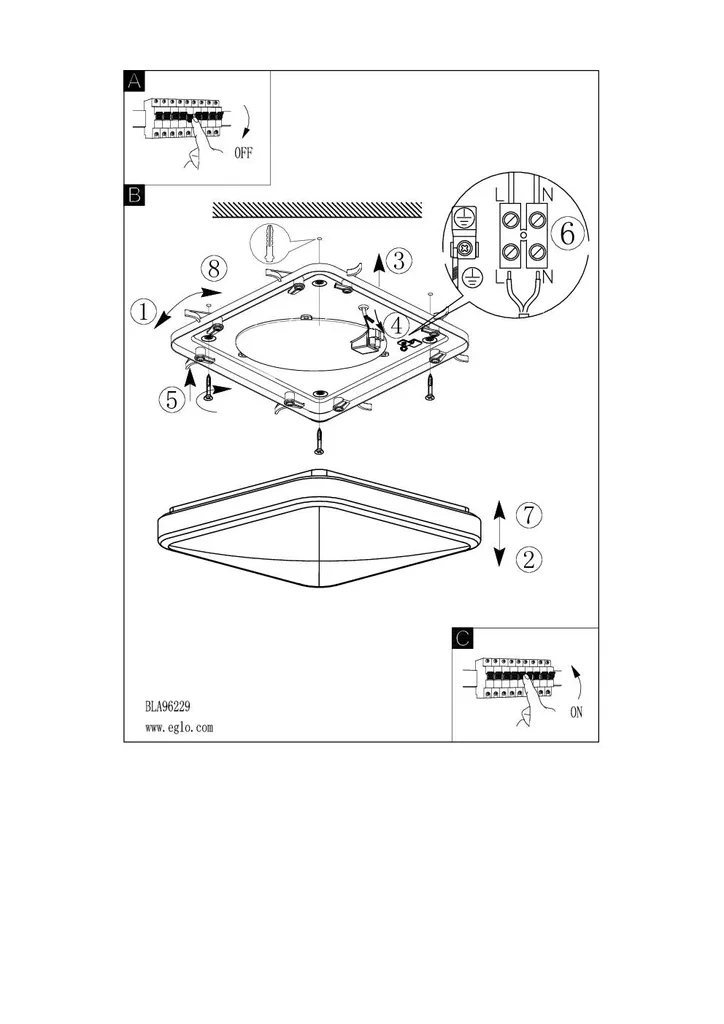 Plafonnier LED Eglo 96229 : Solution Éclairage 1500lm Chrome Puissant - 12
