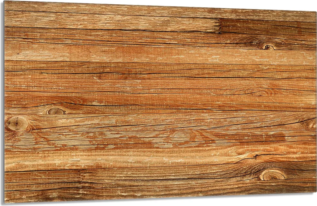 Coprifornelli 80x52 cm in Vetro - Design Legno Marrone Universale