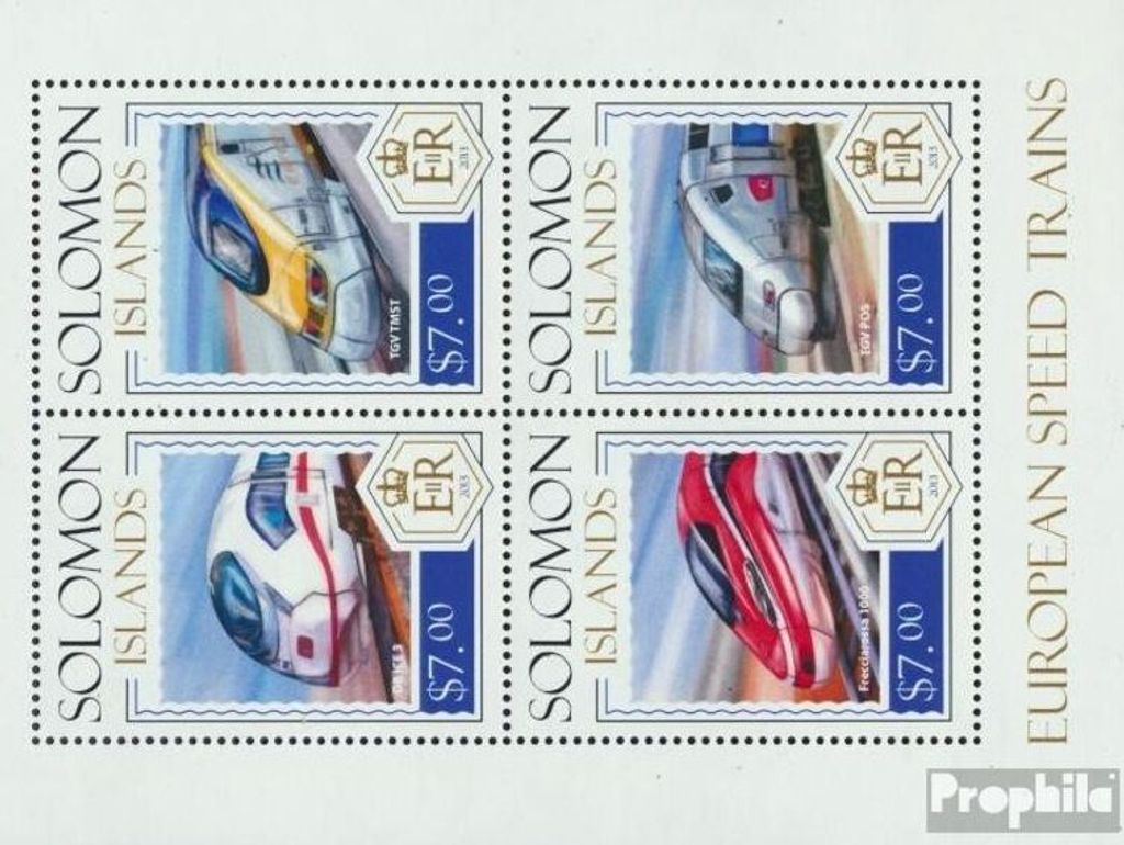 Briefmarken Salomoninseln 2014 Mi 2352-2355 Kleinbogen Produktbild 