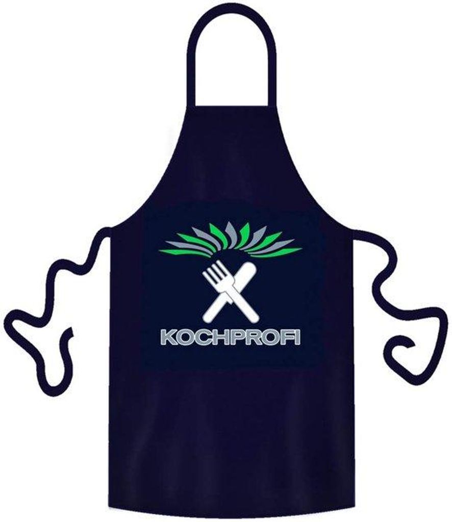 Herr BBQ-Beinkleid mit Motiv und Spruch, dunkelblau Produktbild 