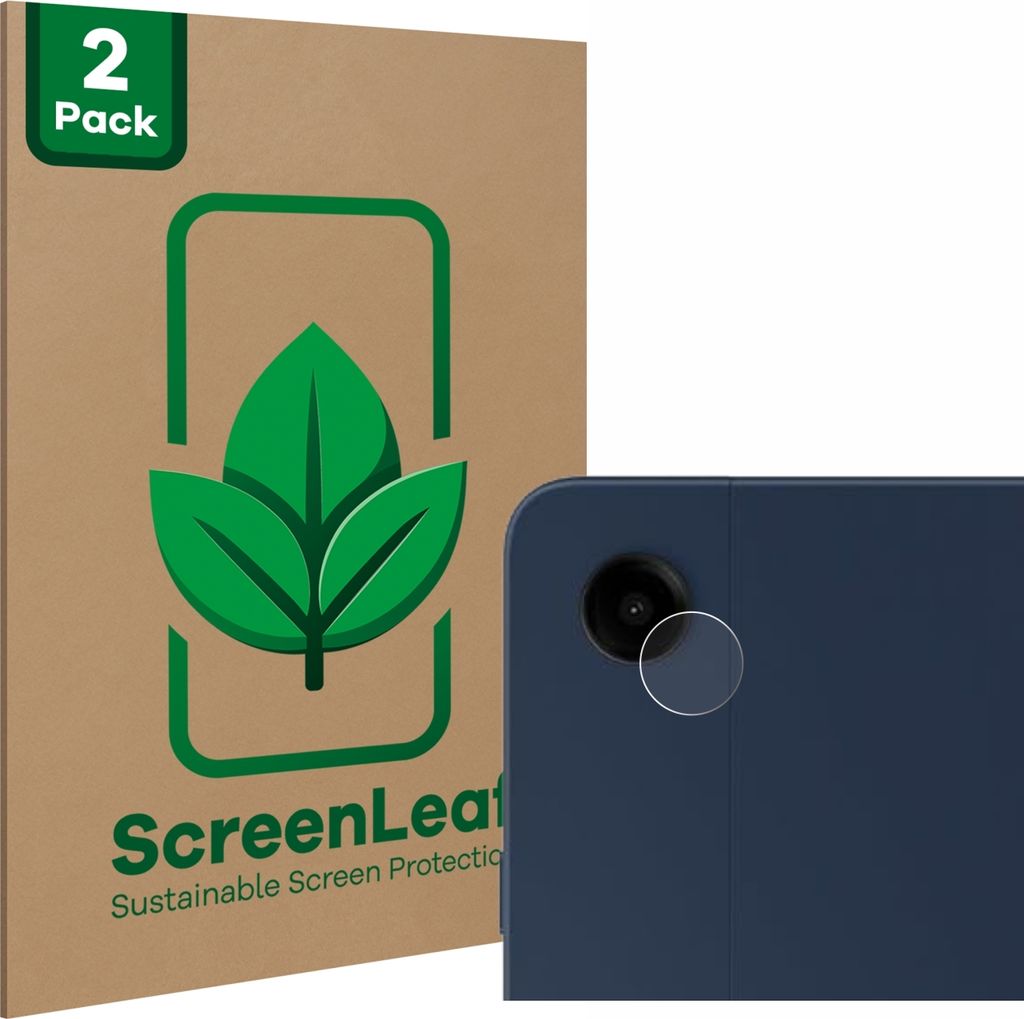 2x ScreenLeaf Schutzfolie für Samsung Galaxy Tab A9 Plus WiFi (NUR Kameraschutz) nachhaltiger Displayschutz Display Schutz Folie Klar Transparent