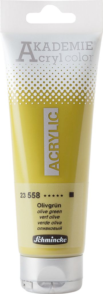 Schmincke 120ml AKADEMIE Acryl color Olivgruen Acryl 23 558 012