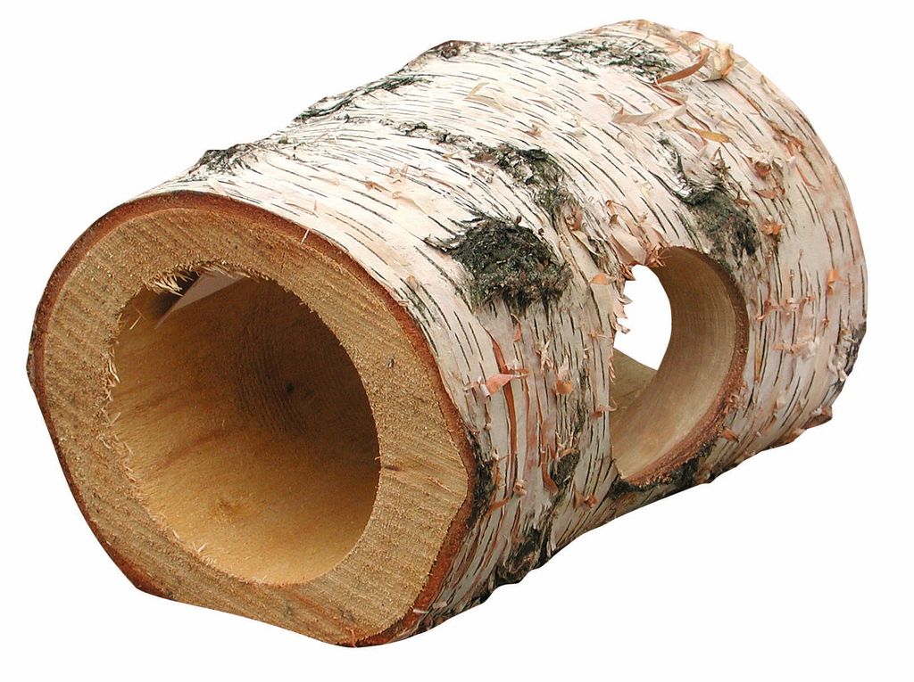 HUGRO® Mont-Blanc-Röhre aus Birkenholz – Tunnel & Versteck Produktbild 