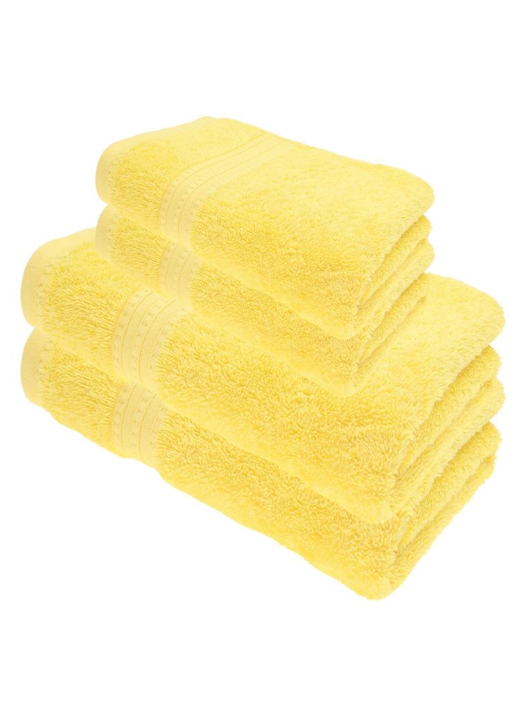 Julie Julsen BIO Duschtuch-Set 4 tlg. 2 Dusch- 2 Handtücher Gelb