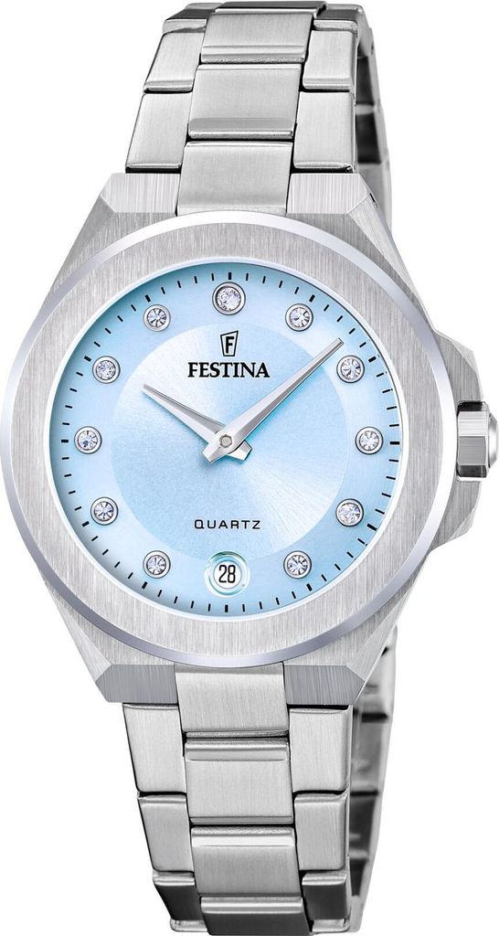 Festina F20700-3 CYRKONIE silberne Uhr