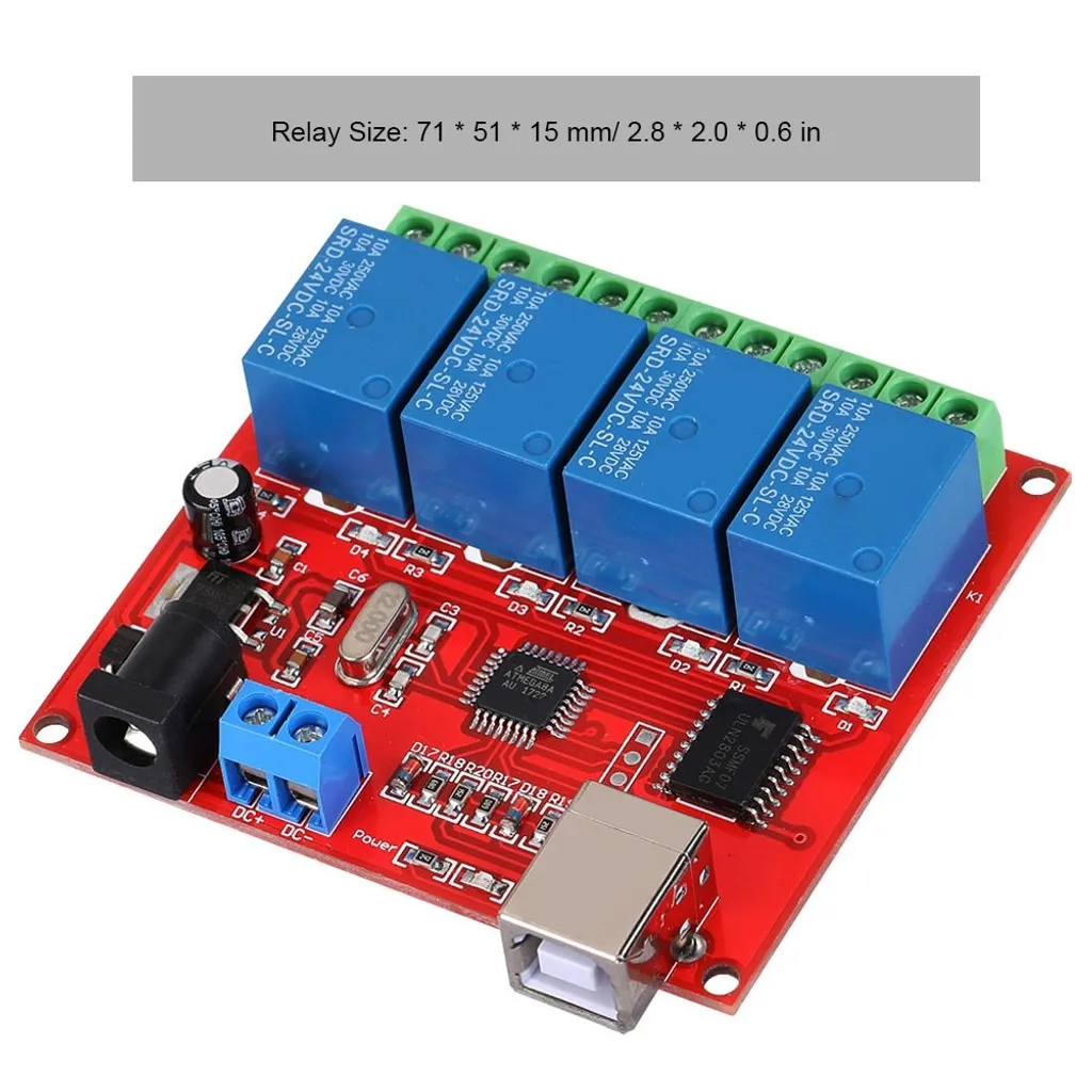 Module de relais PC programmable avec isolation par optocoupleur - 5