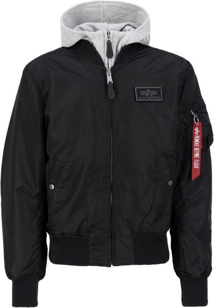 ALPHA Industries MA1 D-Tec Bomberjacke Schwarz, Größe:M