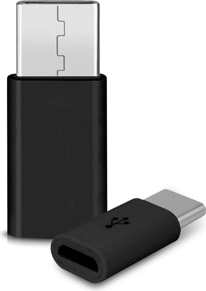 2x USB-C Adapter Handy Tablet Smartphone USB Typ C Stecker auf USB Buchse Micro