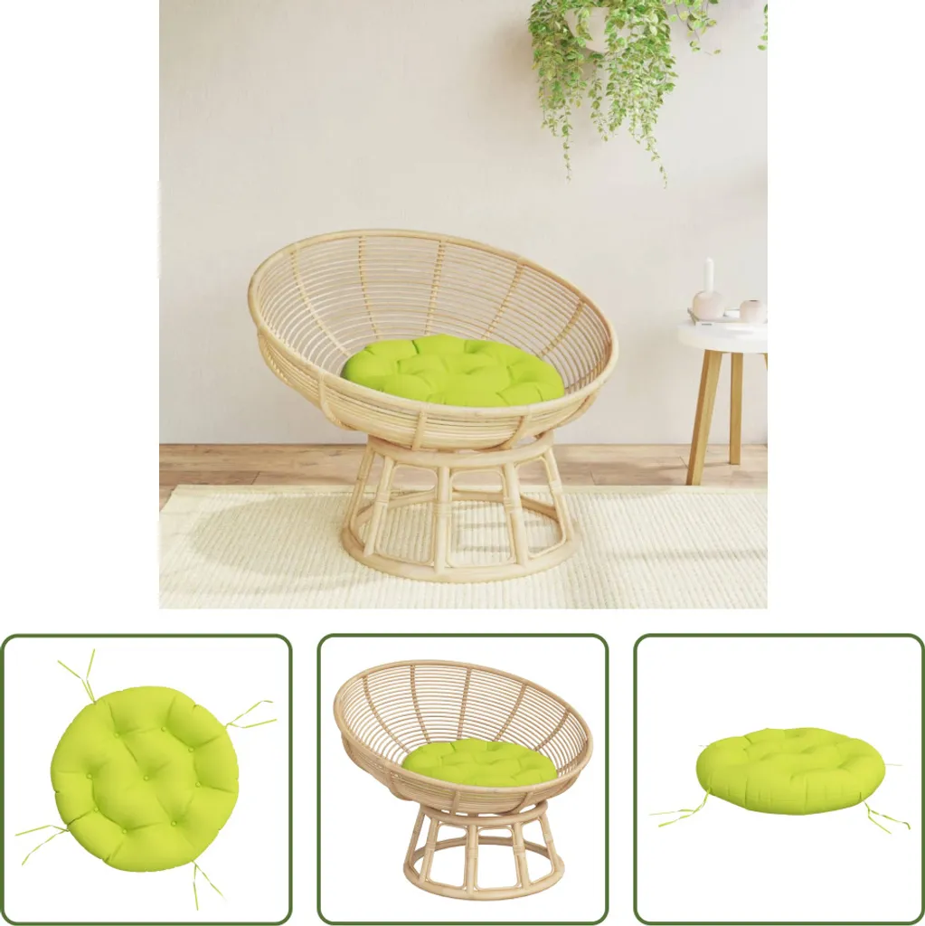 Cuscino Pavimento Verde Ø 60 cm Oxford - Morbido e Resistente 11 cm