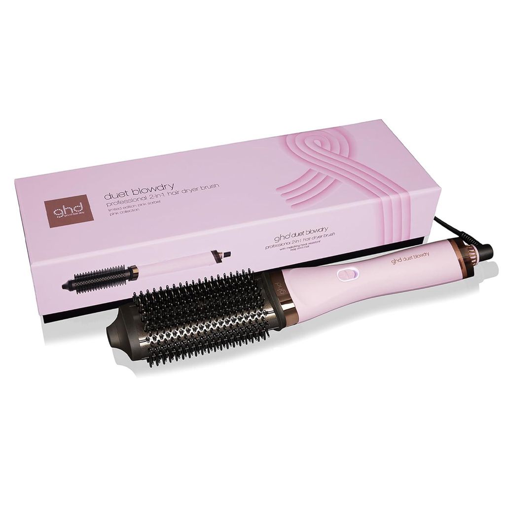 ghd Duet Blowdry Limited Edition Pink-Sorbet – 2-in-1 Rundbürstenföhn, Volumen, Glanz, kein Hitzeschaden, 24 h Halt, ideal für alle Haartypen