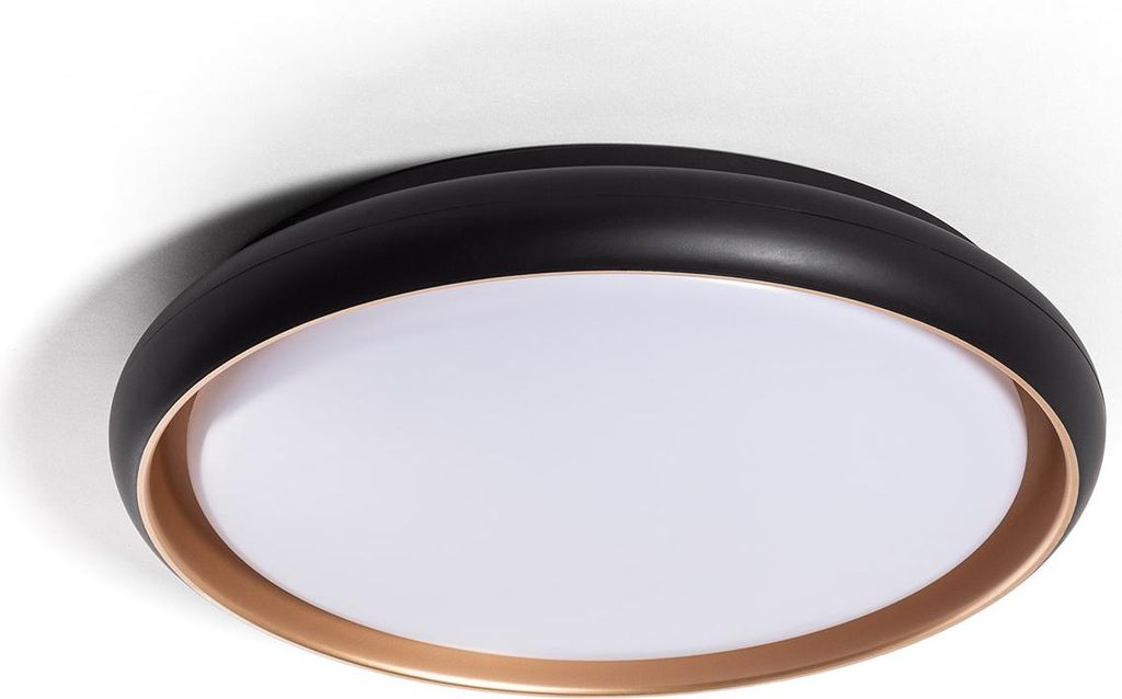 LED Deckenleuchte 28W Rund Ø410 mm CCT Wählbar Rayan Schwarz