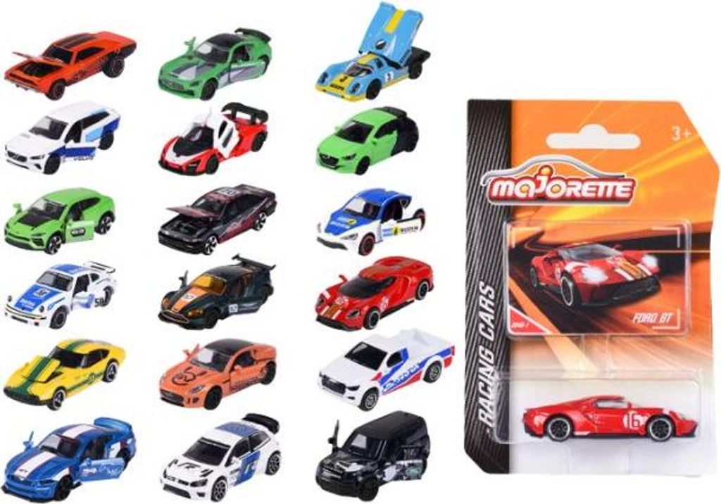 Dickie Toys - Véhicules jouets, Racing Asst., 18-sort ; Image du produit 