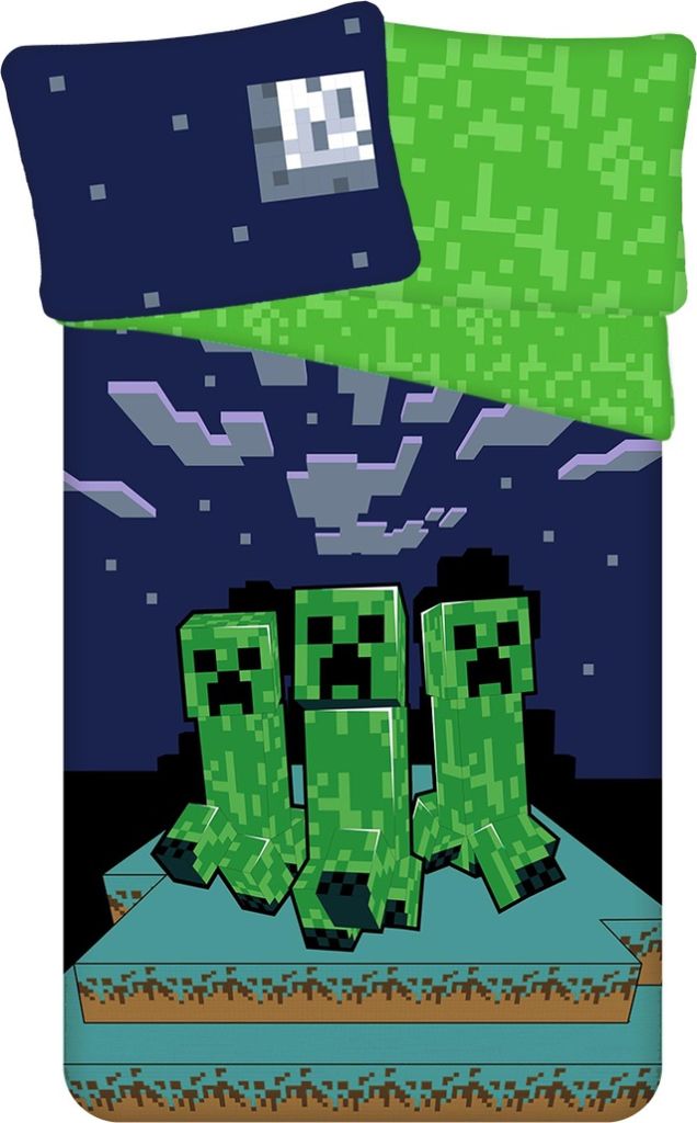 Minecraft Bettbezug Sssleep Tight - 140 x 200 cm - Immagine del prodotto 