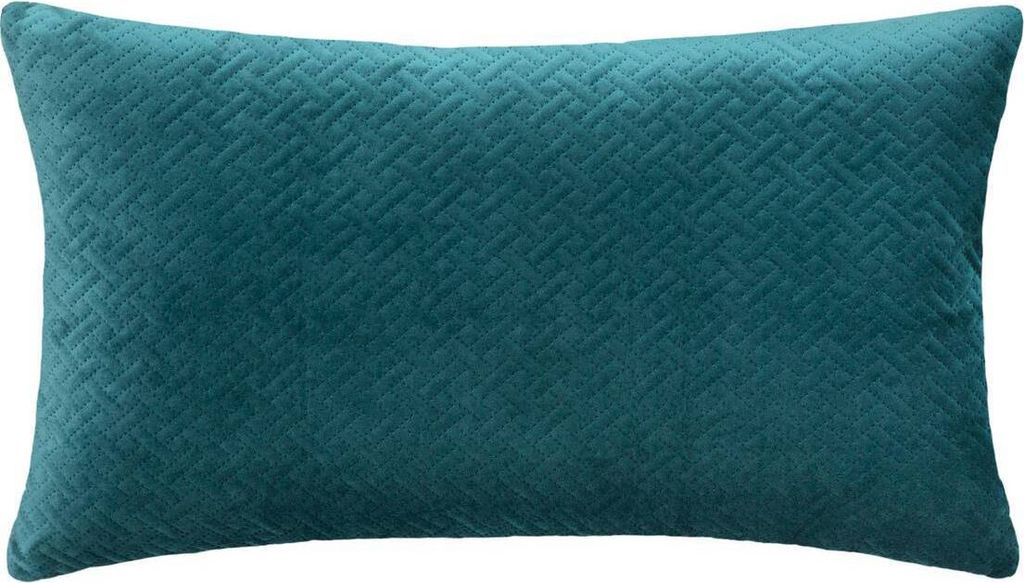 Kissen "dolce" samt blau ente 38x58cm  - Atmosphera Produktbild 
