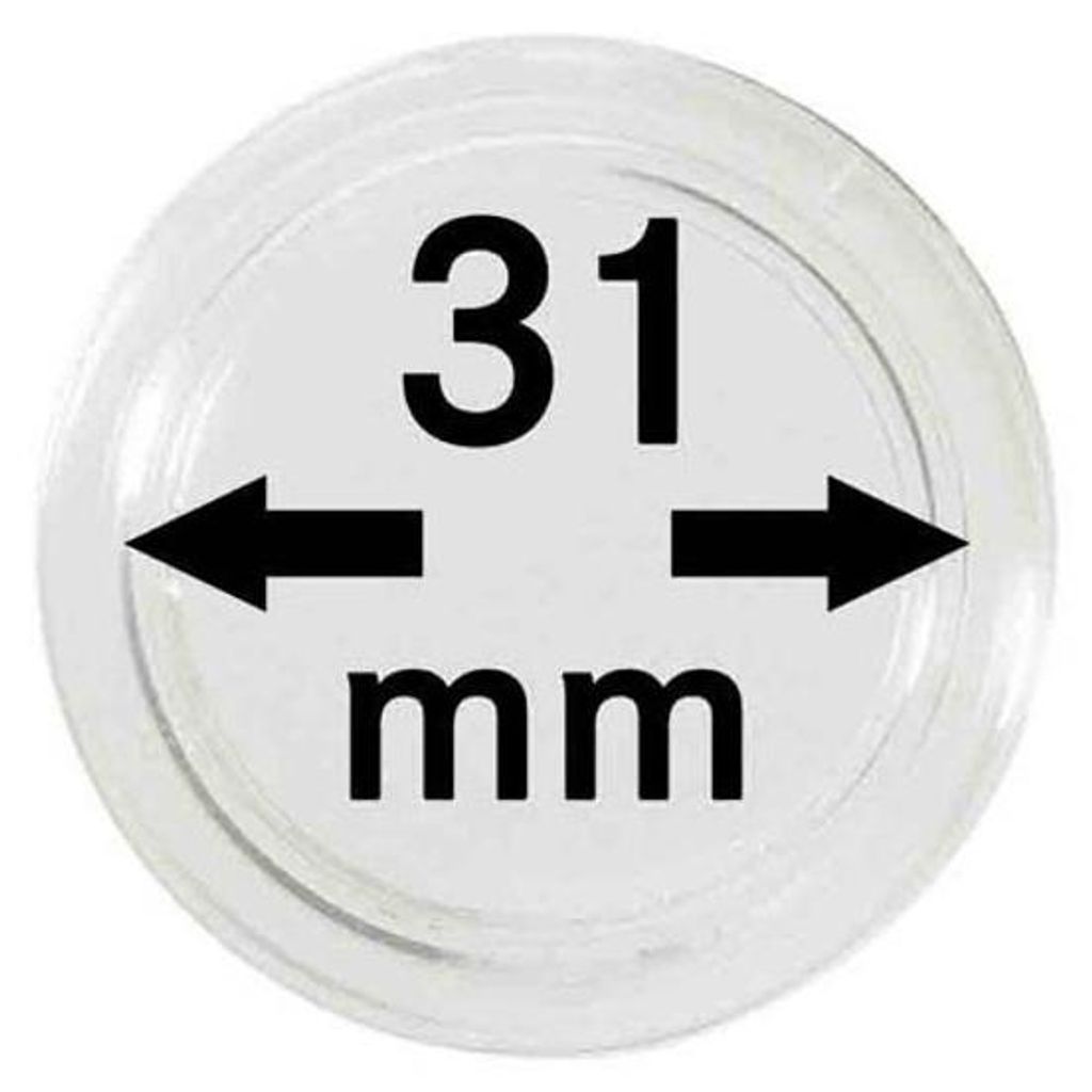 Lindner 2250031P Münzkapseln 31 mm-10er Pack Produktbild 