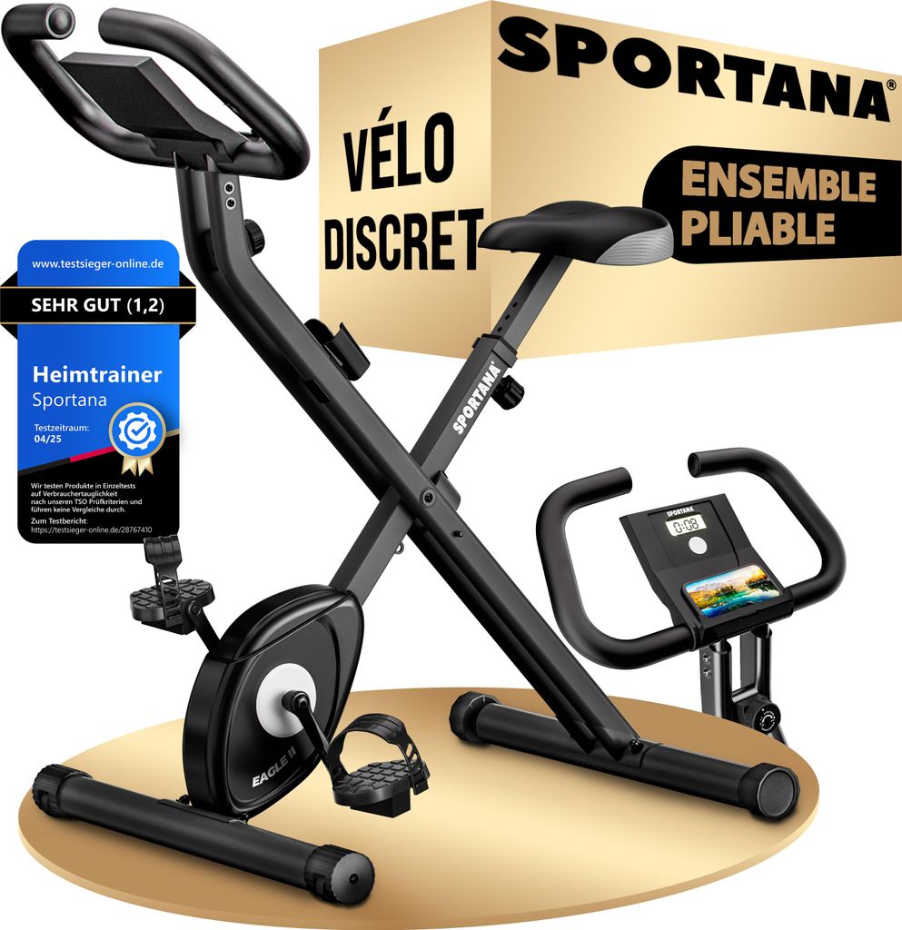 SPORTANA® Eagle 2 Vélo d’appartement d’exercice pliable Image du produit 
