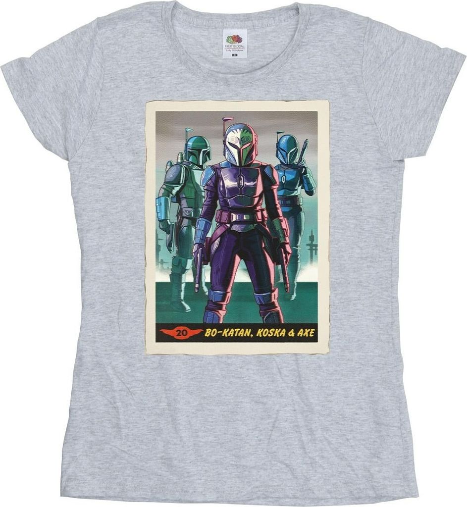 Star Wars - "The Mandalorian" T-Shirt für Damen BI50585 (S) (Grau)