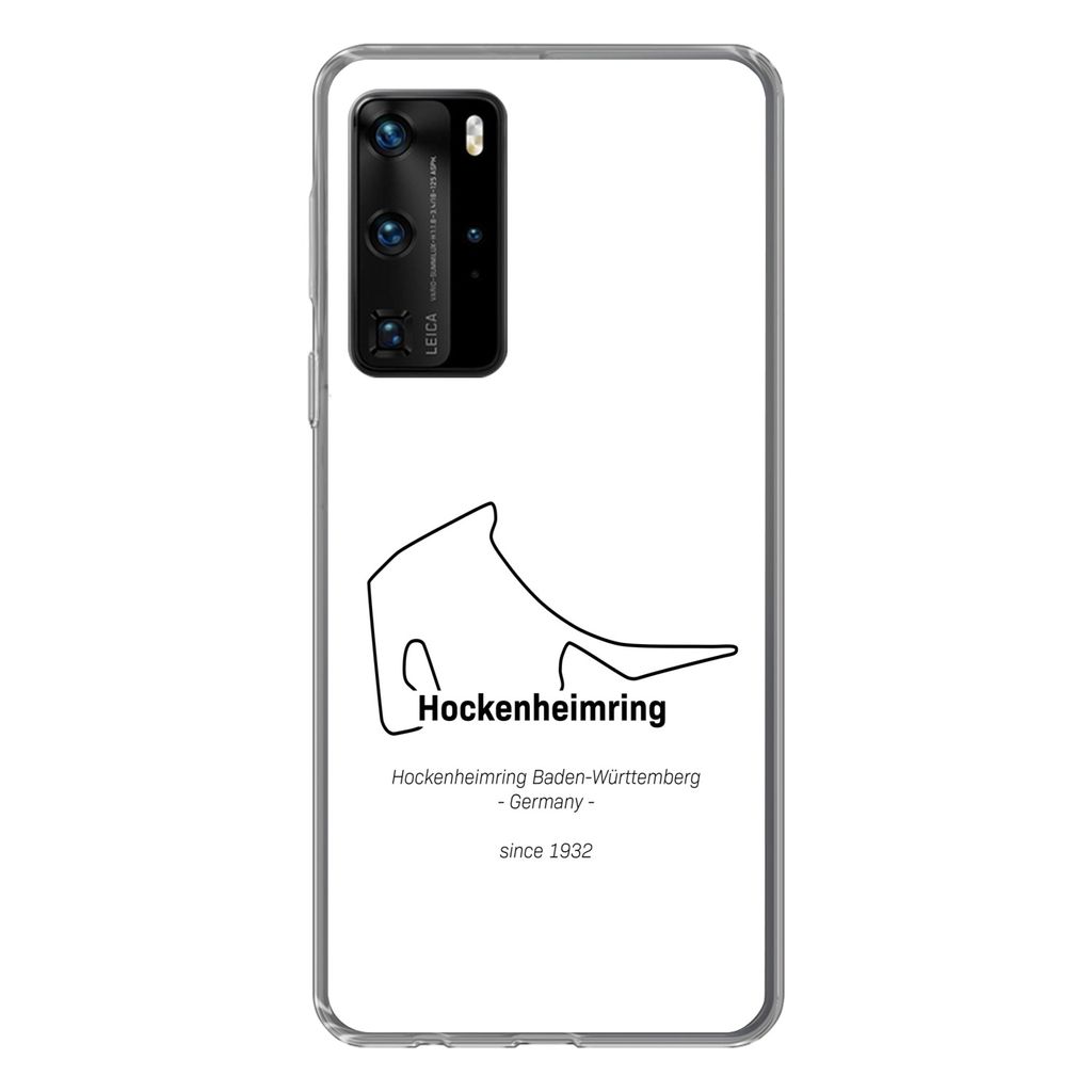 MuchoWow Handyhülle Schutzhülle Hülle für Huawei P40 Pro Formel 1 - Deutschland - Rennstrecke Silikon Softcase Handy Hülle - Schutz