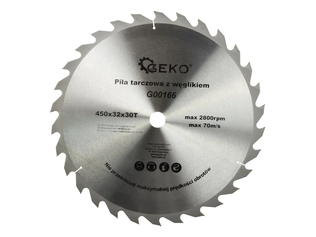 Lame de Scie Circulaire pour Bois 450mm - Disque de Coupe TCT 30 Dents