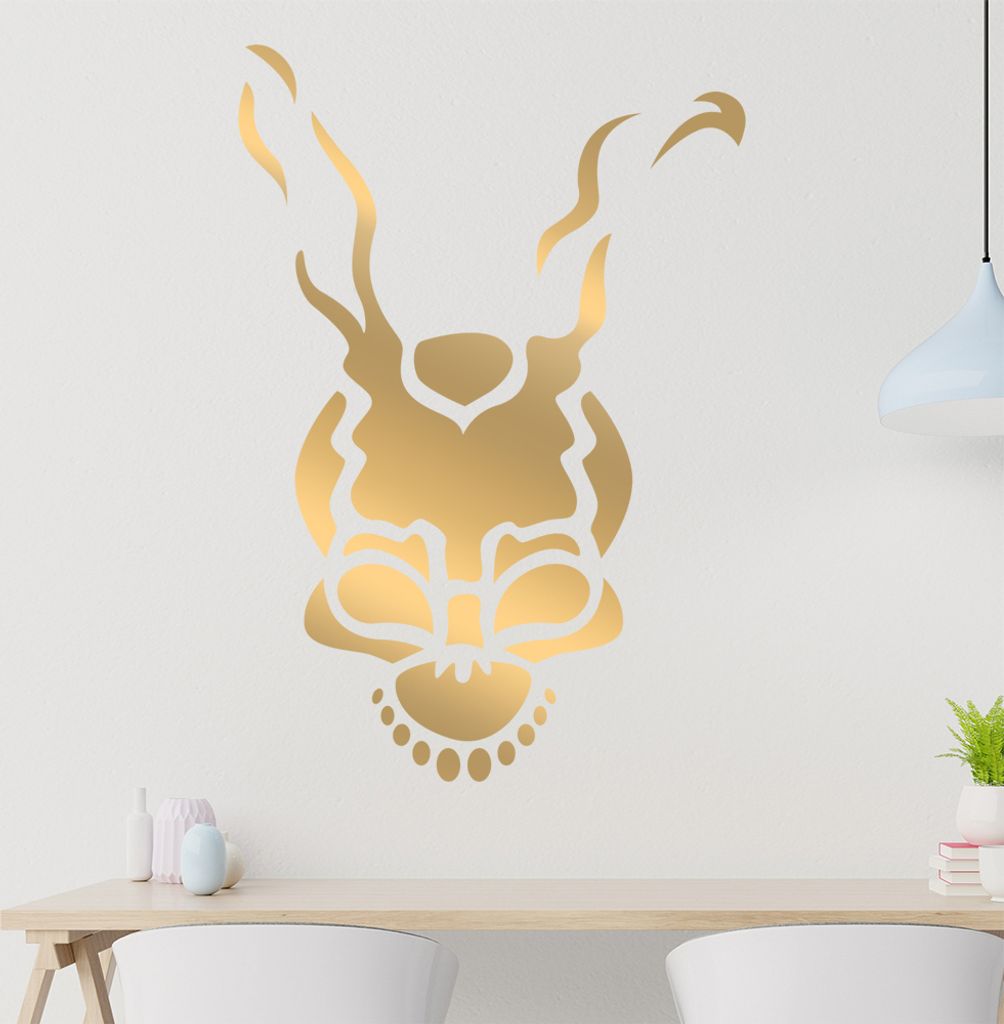 Teufels Schädel Skull Wandtattoo in 6 Größen - Wandaufkleber Wall Sticker - Dekoration, Küche, Wohnzimmer, Schlafzimmer, Badezimmer