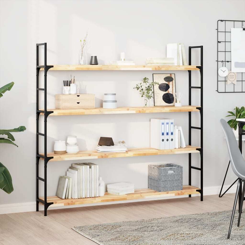 "im Angebot" Schweberegal 120x20x4 cm Massivholz Akazie Unbehandelt - Wandregale CC10975