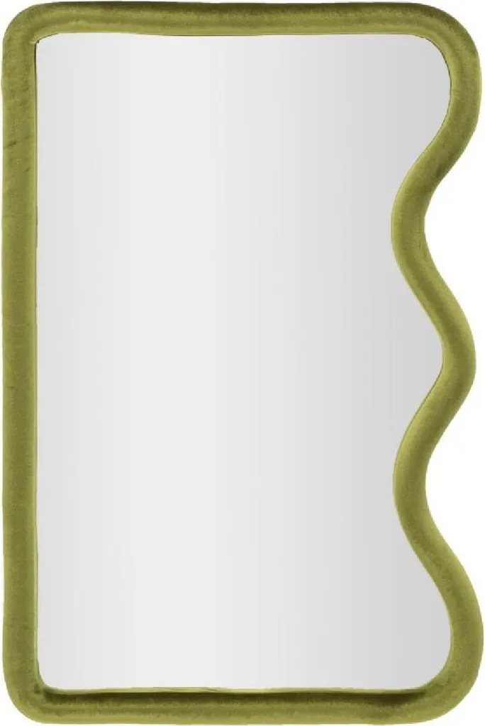 Grand Miroir Rectangulaire Vert Tod 60x90 cm - Décoration Murale Chic