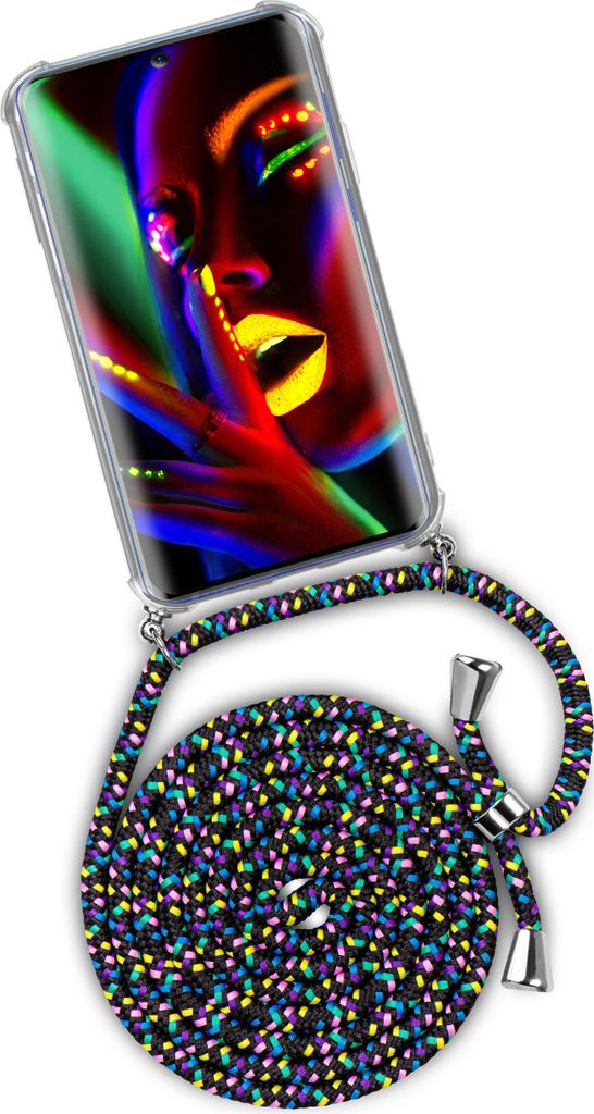 TWIST-Case + TWIST-Cord für Samsung Galaxy S20 Ultra, Farbe:Night Fever (Silber)