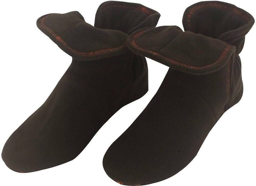 RAIKOU Hausschuhe Damen, Herren aus Micro Fleece mit ABS und Rutschfester Sohle Coffee 34/37