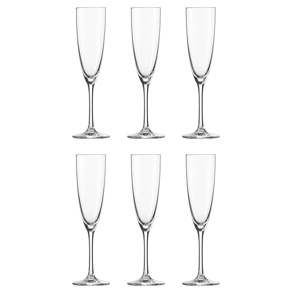 Schott Zwiesel 106223 Classico Sektkelch, Sektglas, 210ml, H 24,2cm, klar (6 Stück)