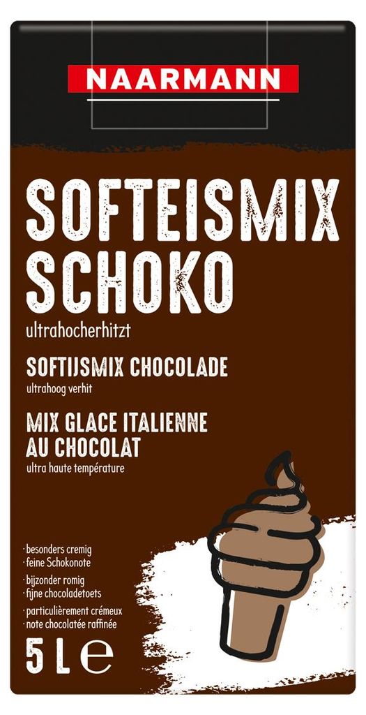 Naarmann jemná zmrzlinová směs čokoládová tekutá 5% tuku Obrázek produktu 