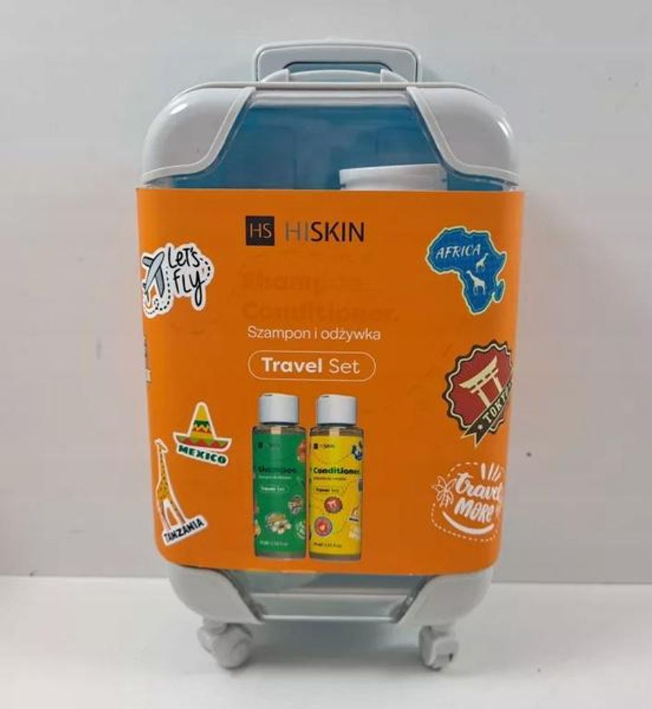 HISKIN Reise-Set im Koffer (Shampoo + Spülung) 2x75ml