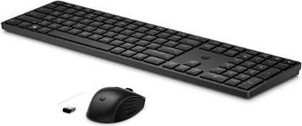 Ensemble clavier et souris sans fil HP 655 noir AZERTY format complet
