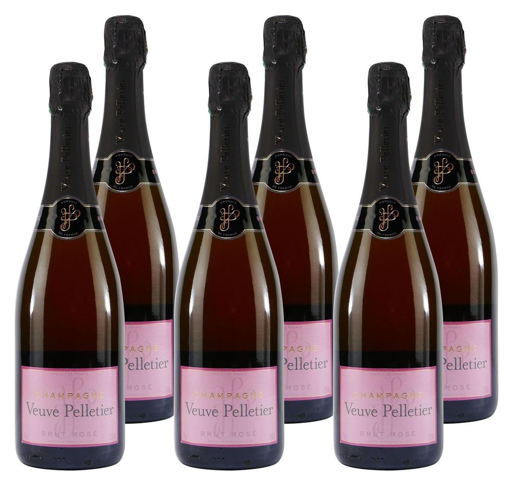 Veuve Pelletier Champagne Brut Rosé (6 x 0,75L) Produktbild 