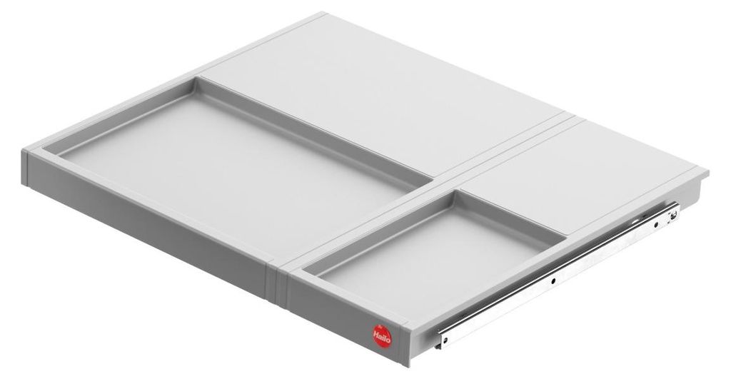 Hailo Tablarauszug 1109739 500 grau mit Unterteilung Auszugsschienen Tablarboden