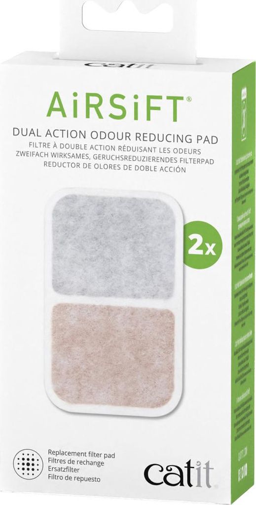 Catit Airsift filtro antiodore a doppia azione 2 unità Immagine del prodotto 