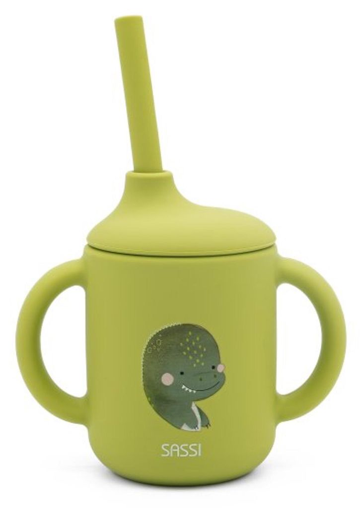Babybecher mit Griffen - 10,7 x 10 cm - Grun | by Sassi Junior
